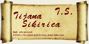 Tijana Sikirica vizit kartica